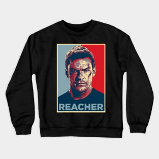 reacher election poster Crewneck Sweatshirt